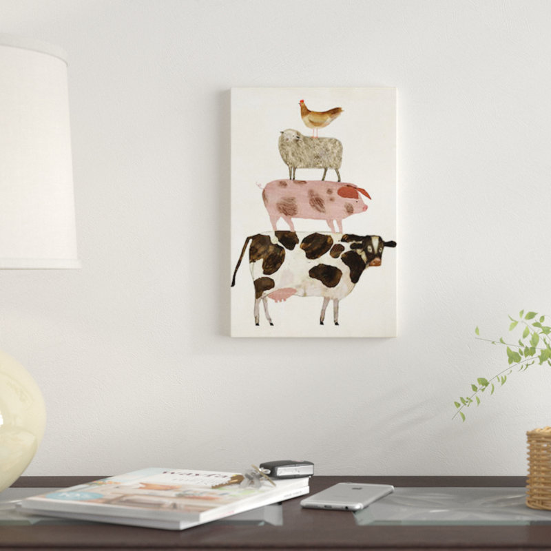 East Urban Home Barnyard Buds IV by Victoria Wrapped Canvas